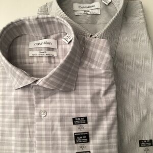 Calvin Klein dress shirts slim fit